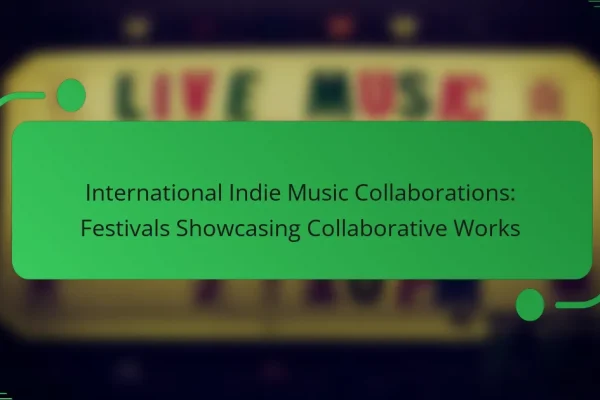 International Indie Music Collaborations: Festivals Showcasing Collaborative Works