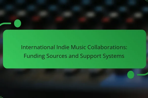 International Indie Music Collaborations: Funding Sources and Support Systems